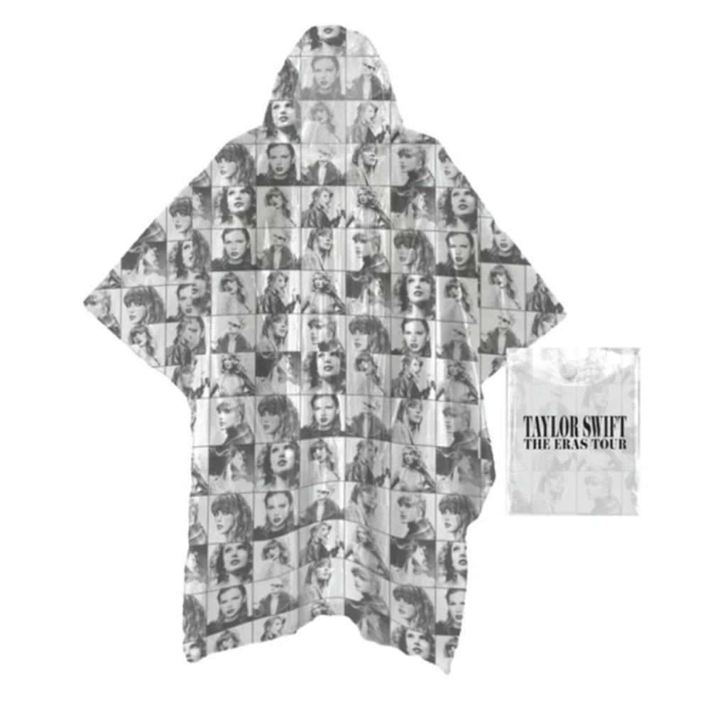 Taylor Swift Black and White Poncho